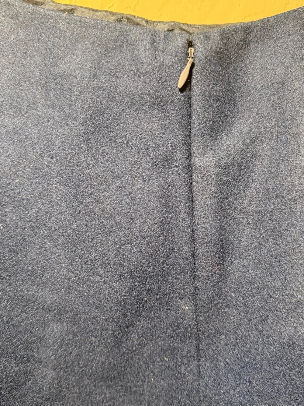 Kate Spade Saturday Navy Blue Wool Blend Skater Mini Skirt A-Line Flare Size 2